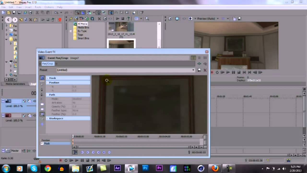 Tutorial Wednesday - How to Mask Clip Inside TV (Sony Vegas) ft. ImFaydedd's