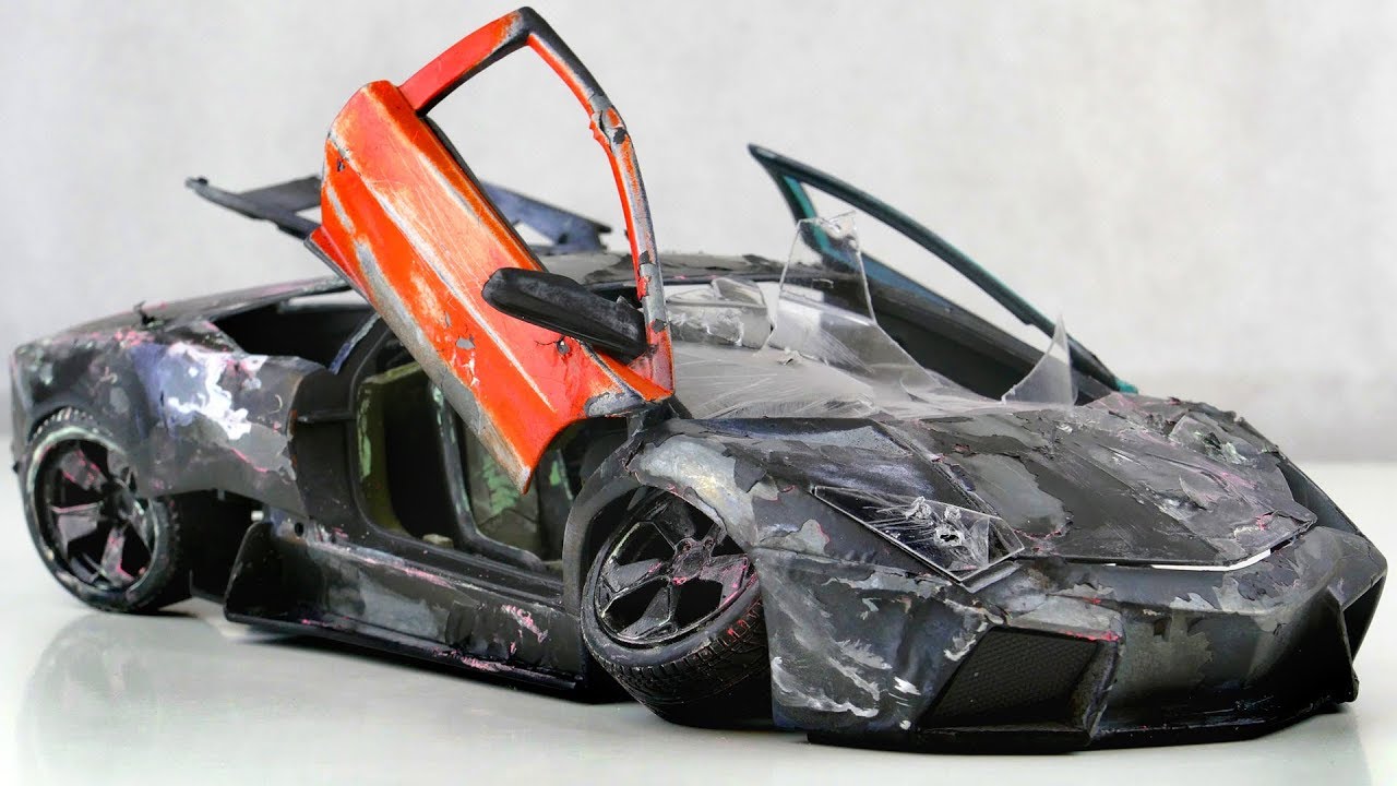 Restoration abandoned Lamborghini Reventon supercar rebuilding Model Car by Good Restore