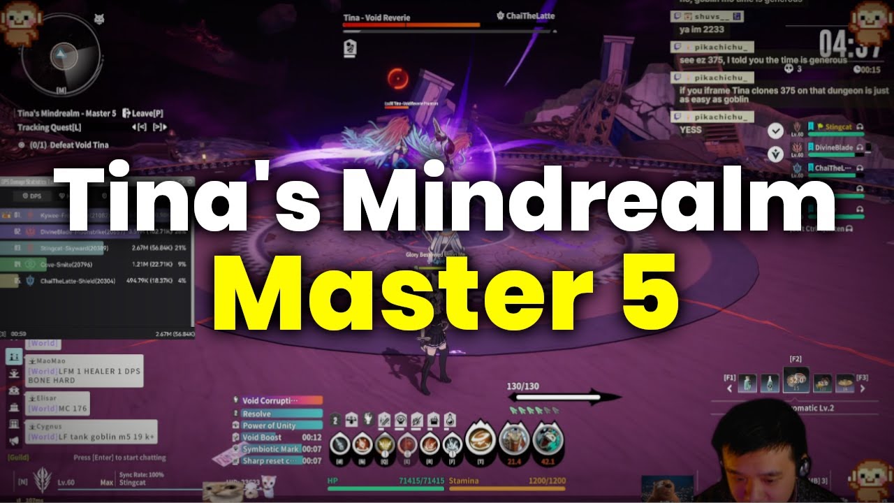 Tina's Mindrealm Master 5 Clear | WindKnight Skyward | Blue Protocol Star Resonance