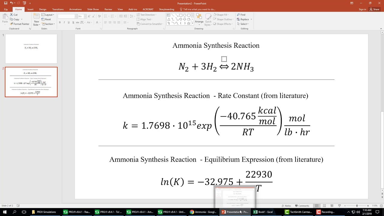 SimSci PRO/II Reactor Comparisons