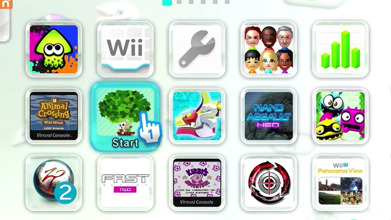 My Wii U Menu