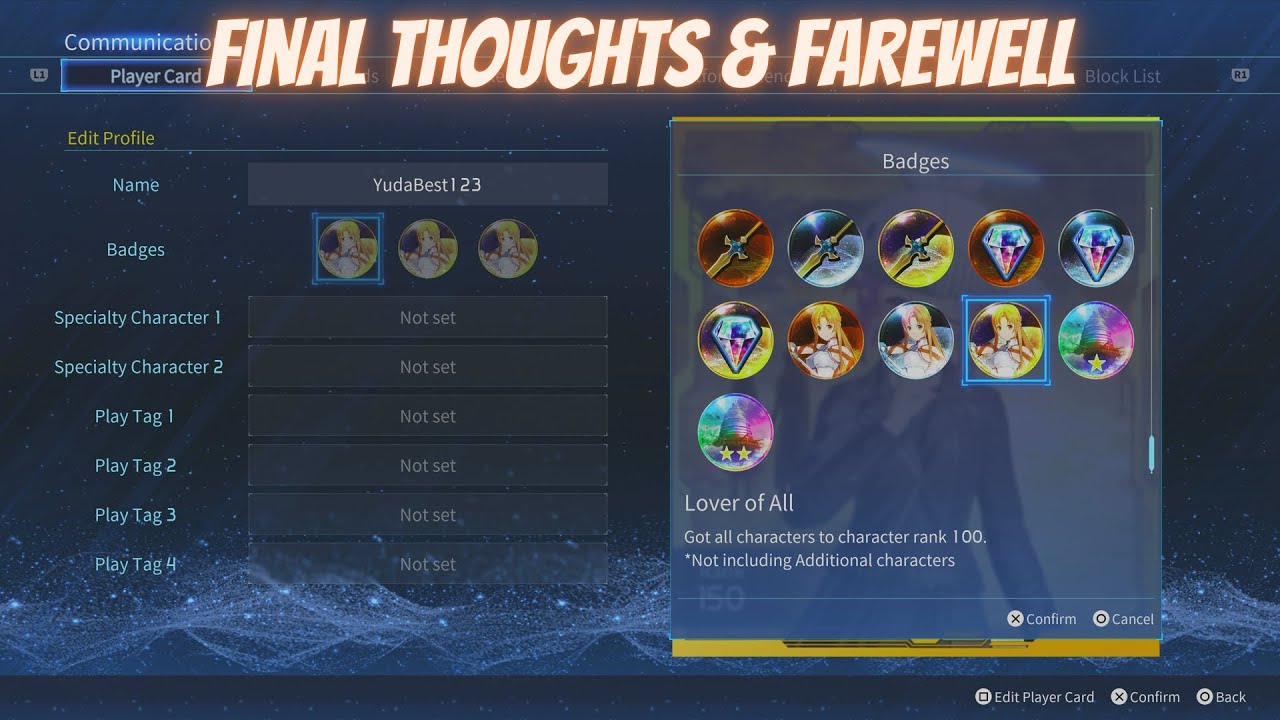 Sword Art Online Fractured Daydream Final Thoughts And Farewell