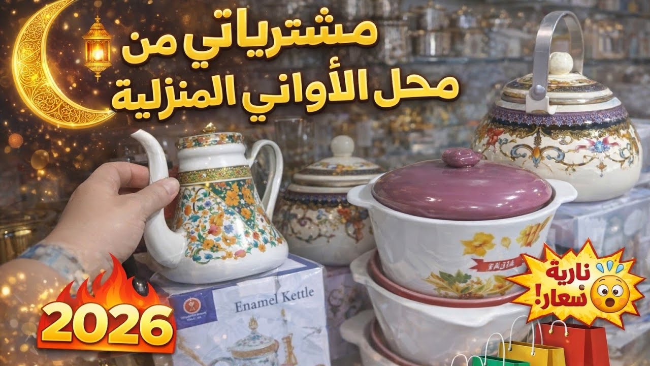 🌙جديد الاواني والمشتريات لشهر رمضان 2026♥ارقى واروع المشتريات يخليو عقلك طاير مع الاسعار الجزء الأول