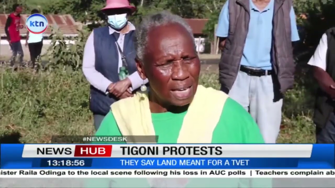 Tigoni residents protest grabbing of public land