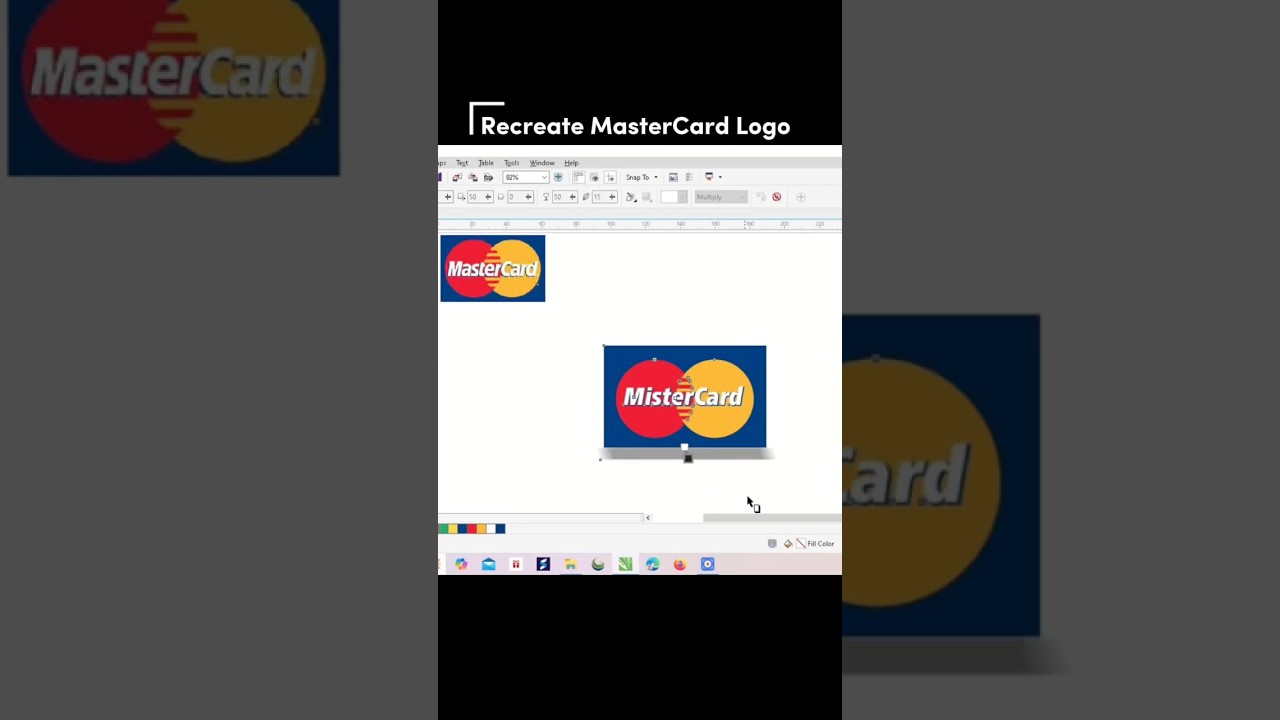 How to recreate Mastercard Logo #shorts