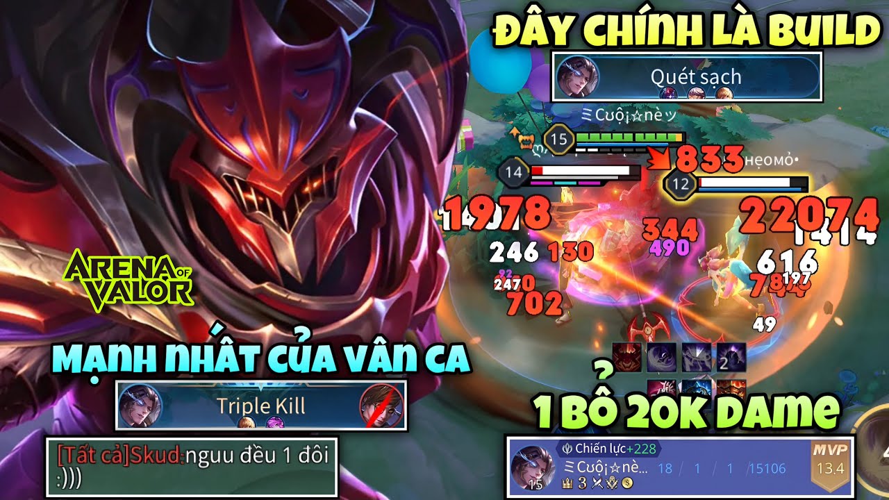 Và Đây Chính Là Build Mạnh Nhất Của Triệu Vân Khi 1 Bổ 20K Dame Bay Màu Luôn Team Địch !!!