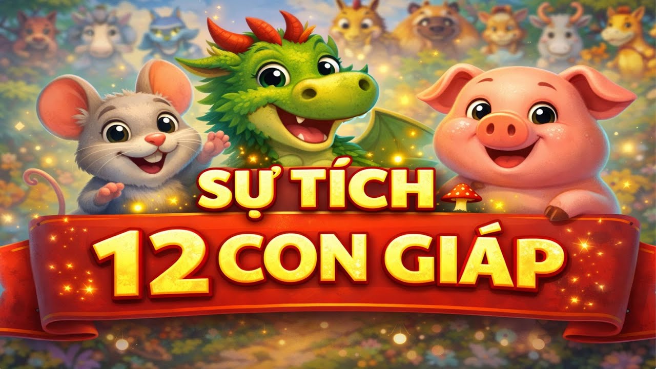 📖 Sự Tích 12 Con Giáp | Truyện Cổ Tích Hay Nhất Cho Bé | Xóm Cổ Tích