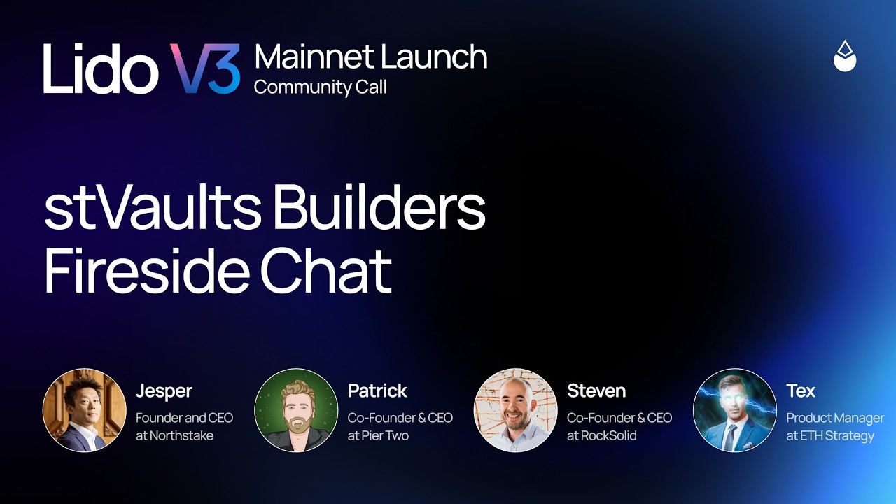 stVaults Builders – Fireside Chat with Northstake, Pier Two, RockSolid, and ETH Strategy
