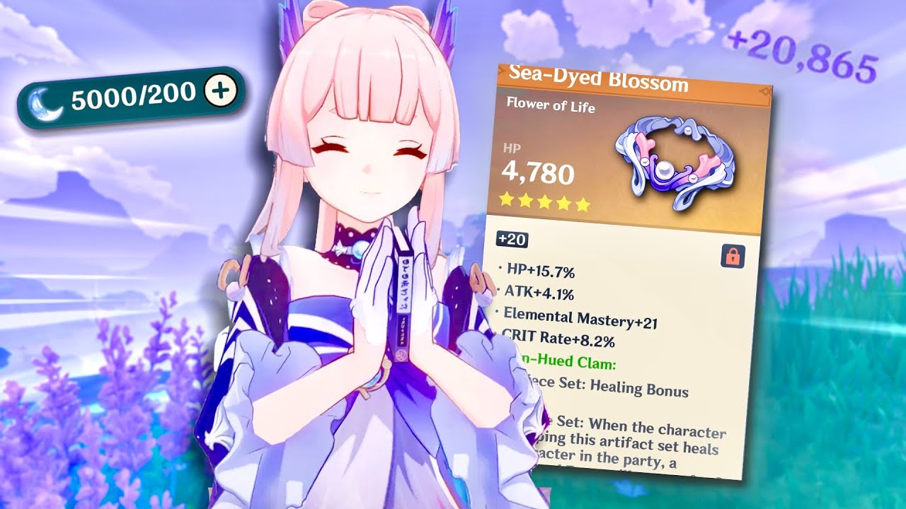 farming the PERFECT artifacts for Kokomi (genshin impact)