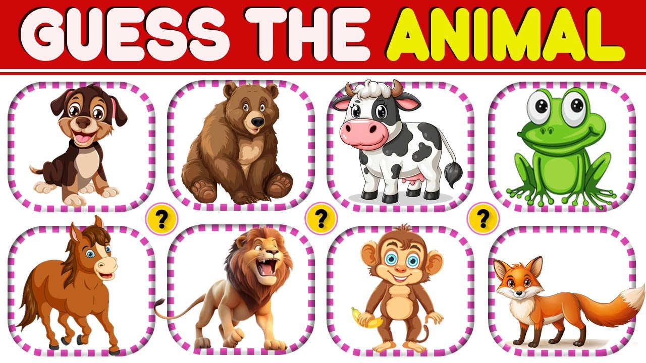Guess the Animal 🐶🐱🦁 | Fun Animal Quiz for Kids | Brain Joy Kids