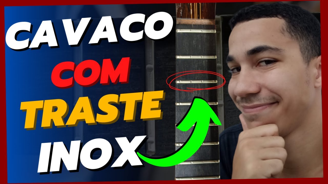 CAVACO COM TRASTE INOX - Fazendo Troca De Trastes INOX Em Cavaquinho De Luthier (REFRET COM TANG)