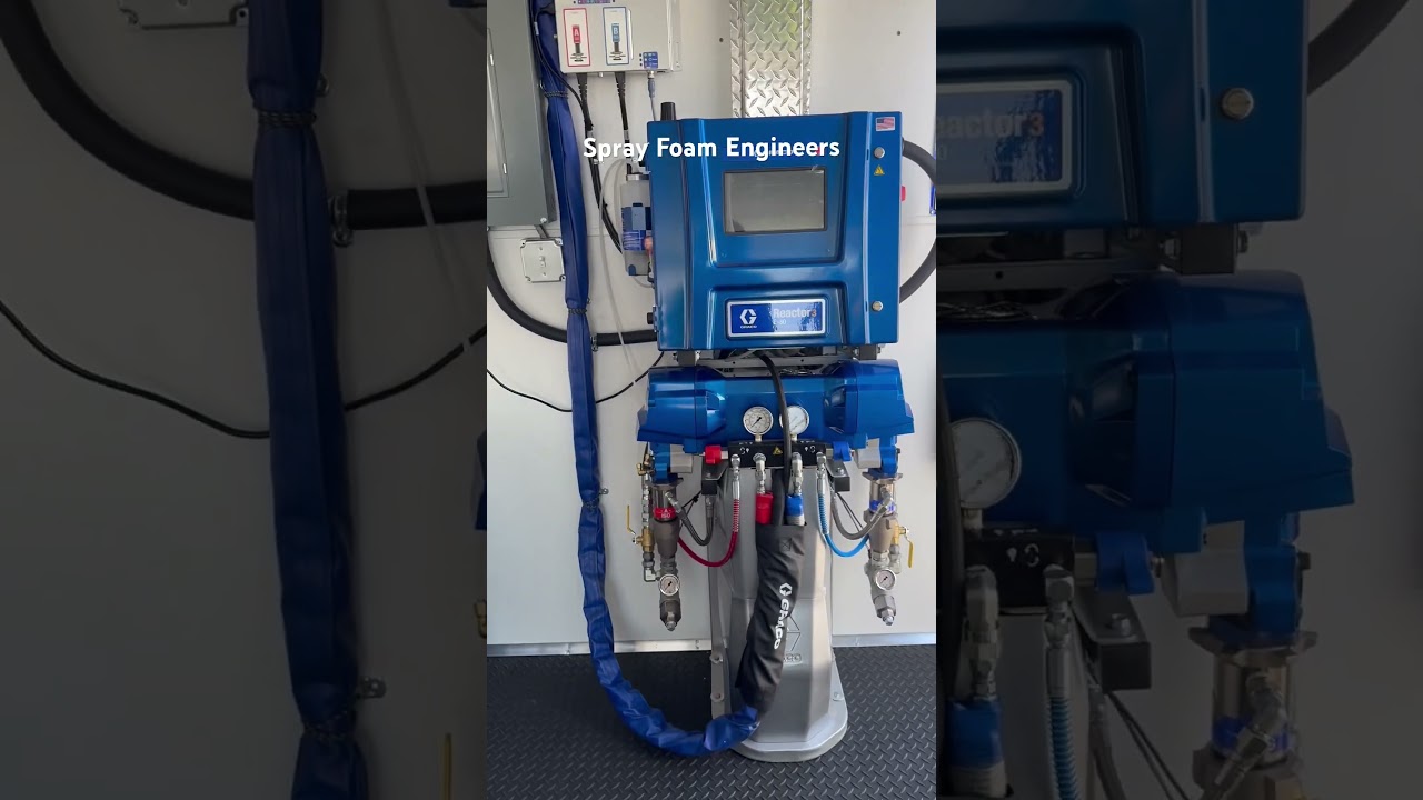 Graco E30 Reactor 3 Elite spray foam rig walkthrough #sprayfoam #insulation #construction #smallbiz