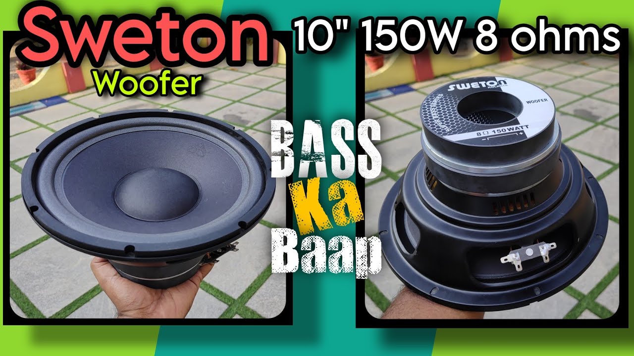 Sweton 10 inch 150W 8 ohms Woofer Unboxing Review and Testing | Best Powerful 10