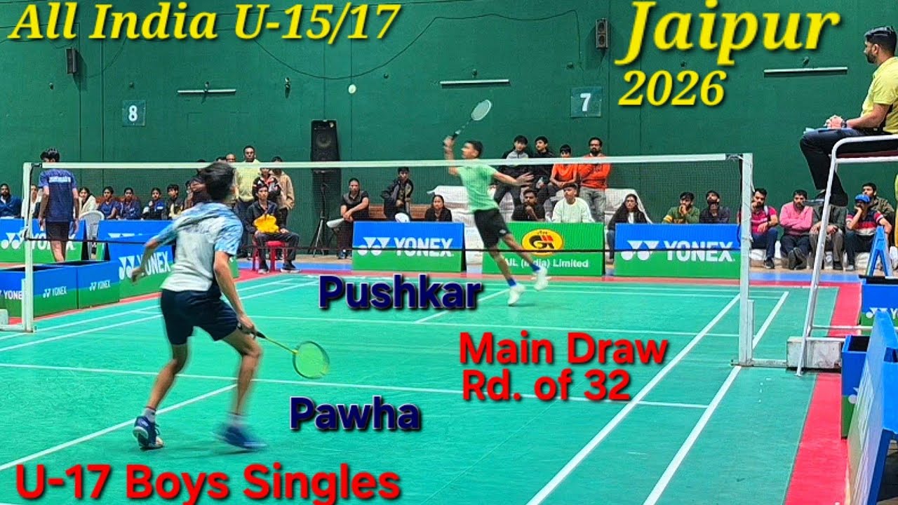 Sai Pushkar[Q] Vs Vedant Pahwa[3], U17 Boys Singles MD Rd of 32, All India Jaipur Jan 2026