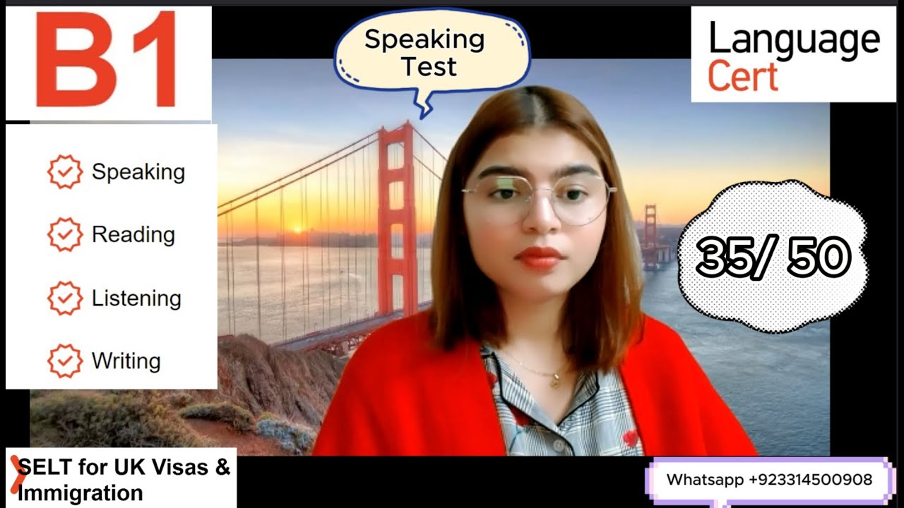 LanguageCert International ESOL SELT B1 Speaking|| Computer based Test|| Skilled Worker Visa UK