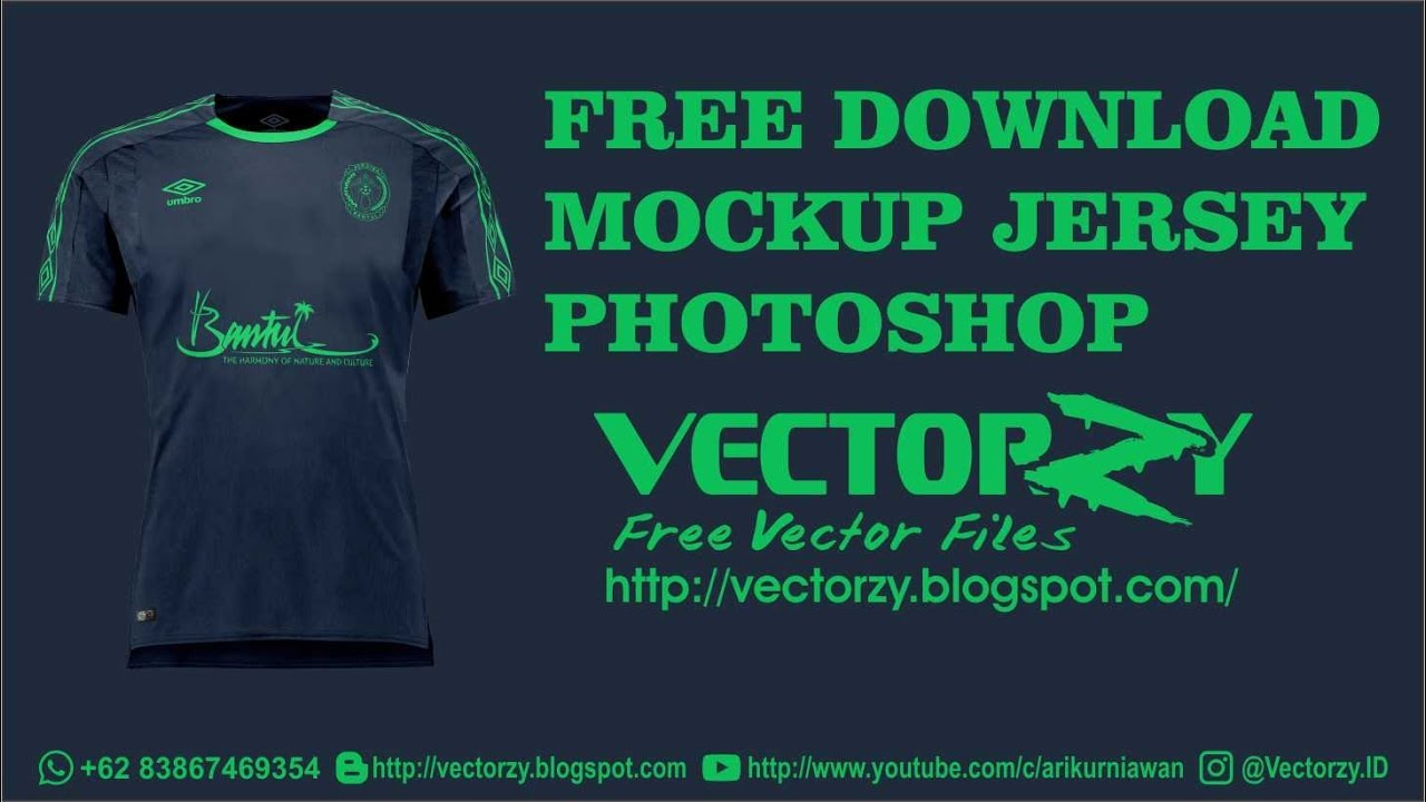 Free Download Mockup Jersey Football PSD Photoshop