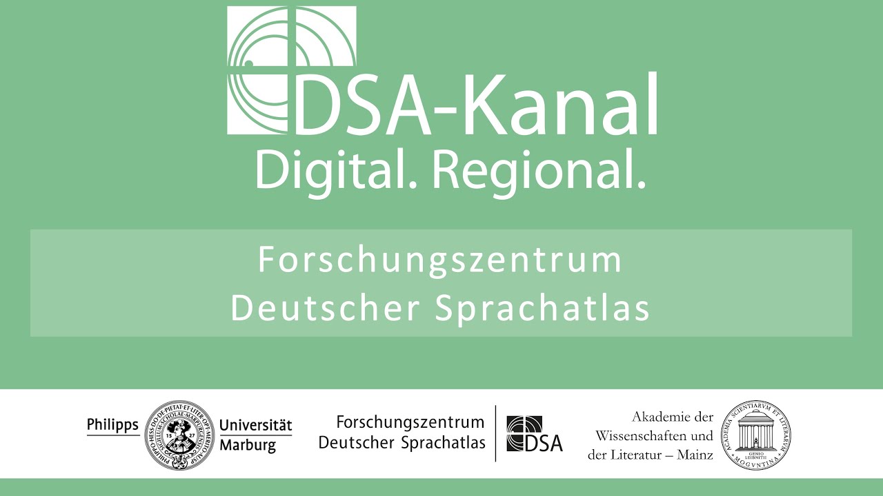Forschungszentrum Deutscher Sprachatlas &ndash; Kurzfilm