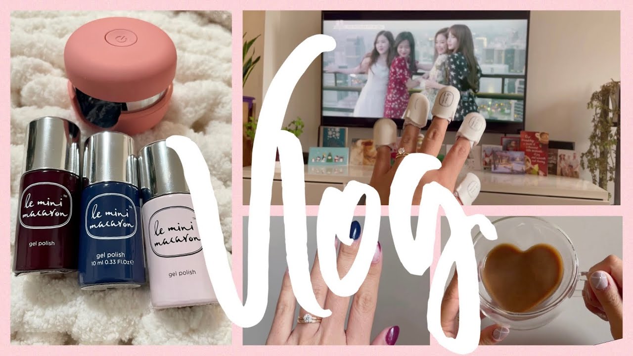 🎉💅🏼 NYE + Le Mini Macaron at home gel nails | 🤍 Daily Life Vlog