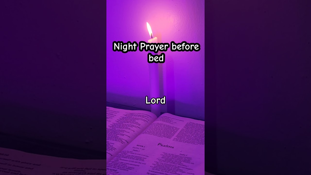 Prayer before bed