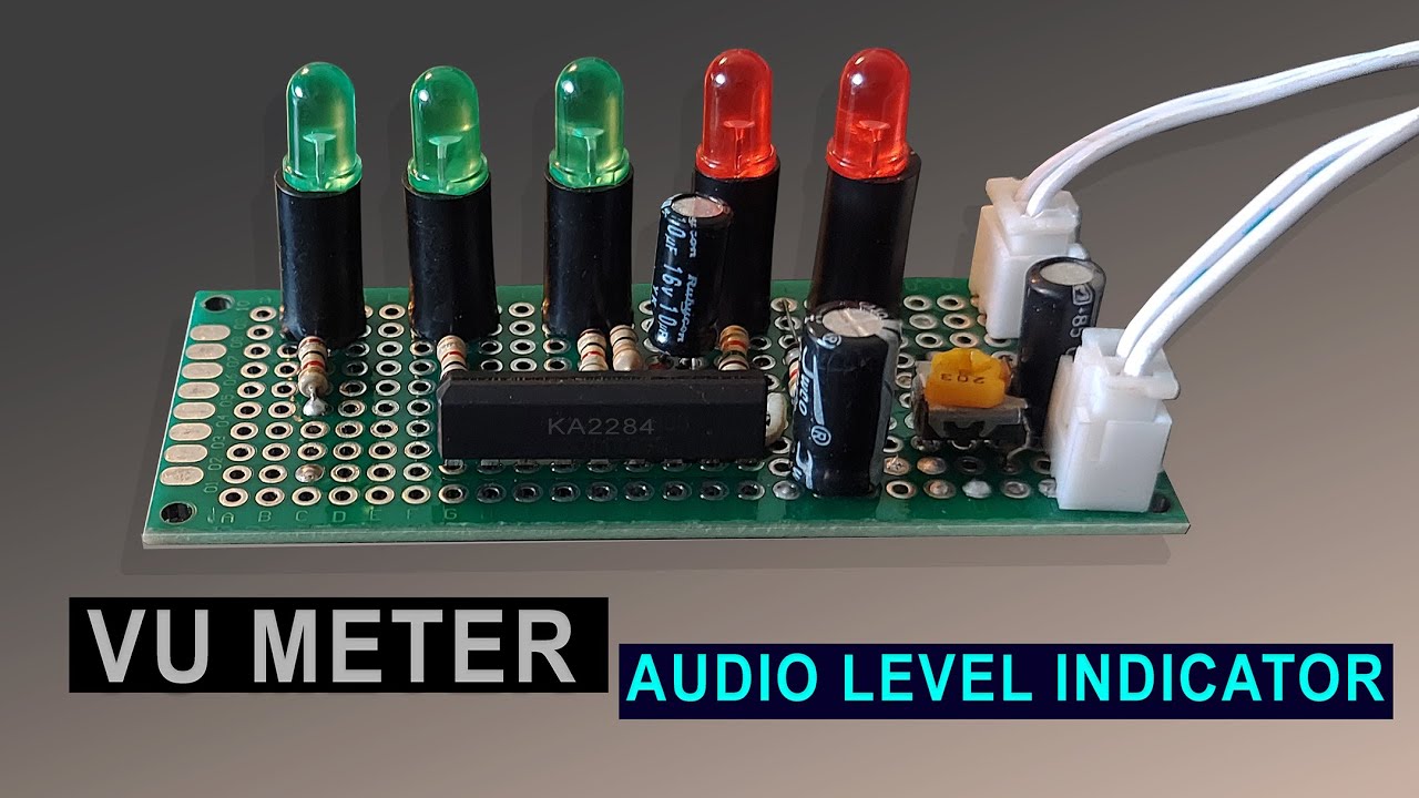 Make Audio Level Indicator Using KA2284 Or CD1403GS IC  | VU Meter Circuit Diagram