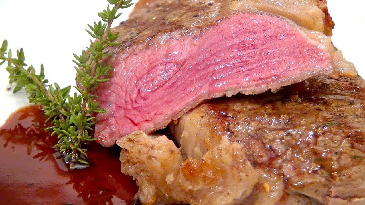 Rumpsteak mit Rotweinreduktion