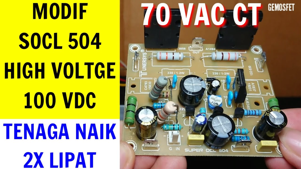 Tutorial Modif Socl 504 High Voltage Supply 100 Vdc