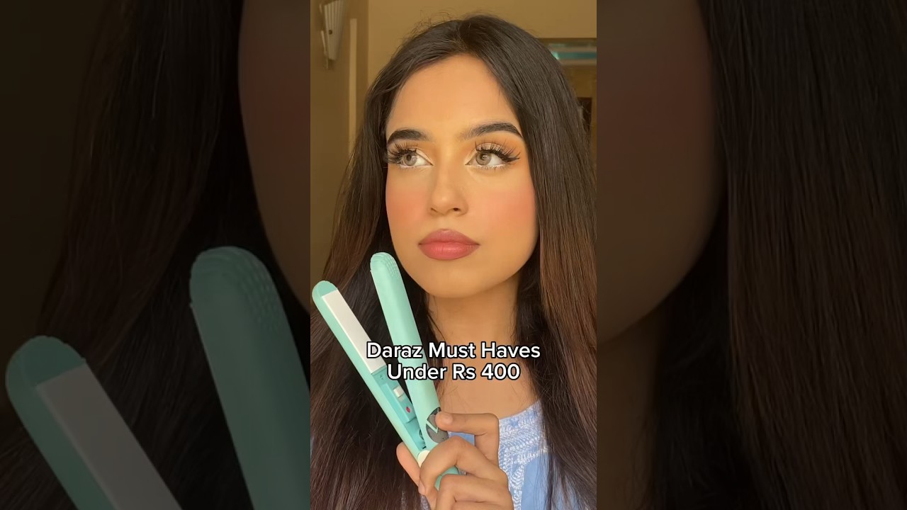 Try this Mini Straightener from daraz in just 400Rs