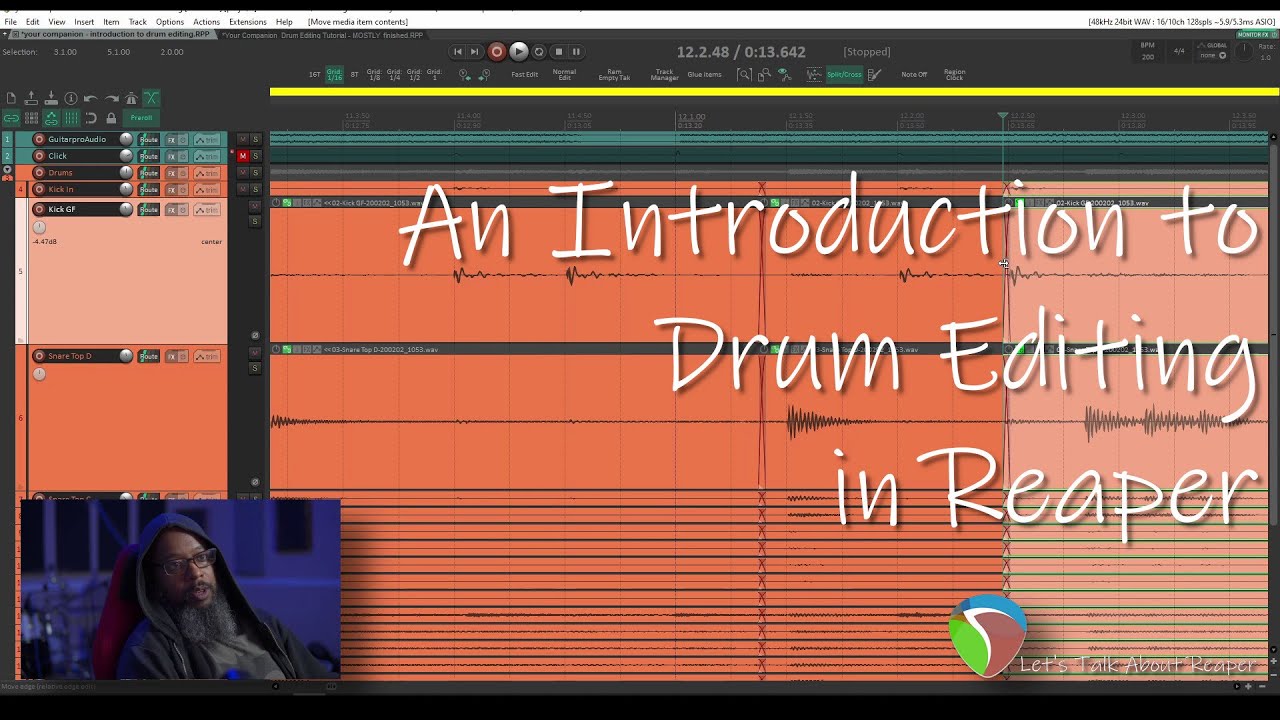 Давайте поговорим о Reaper — введение в редактирование ударных в Reaper