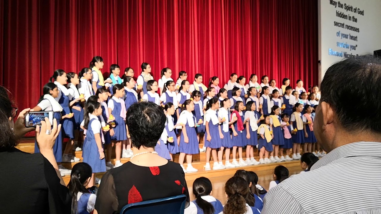 CHIJ (Katong) Primary Choir singing Rubber Ducky (Prize Giving Day 2018)