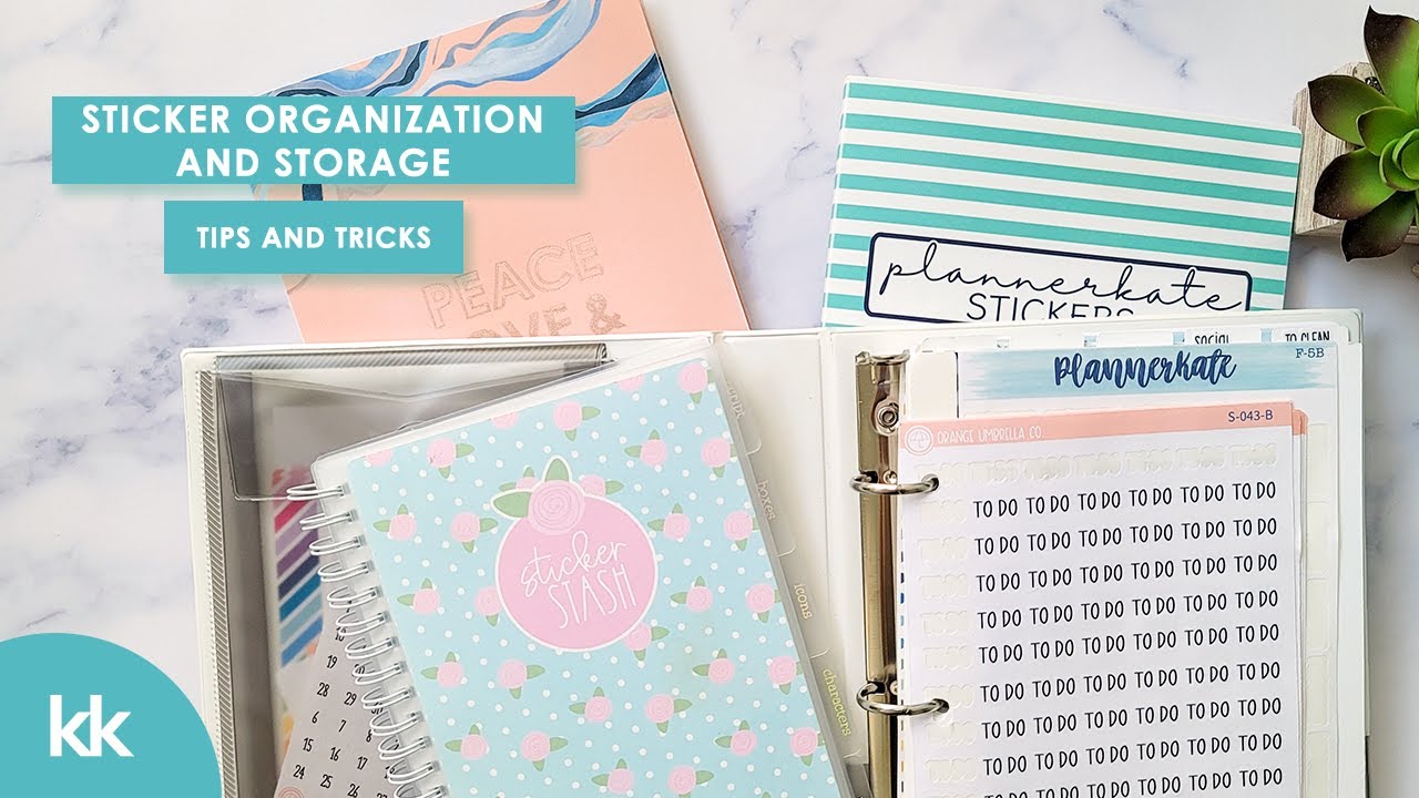 How to Organize and Store Planner Stickers Planning Organization Tips & Tricks Reusable Sticker Book