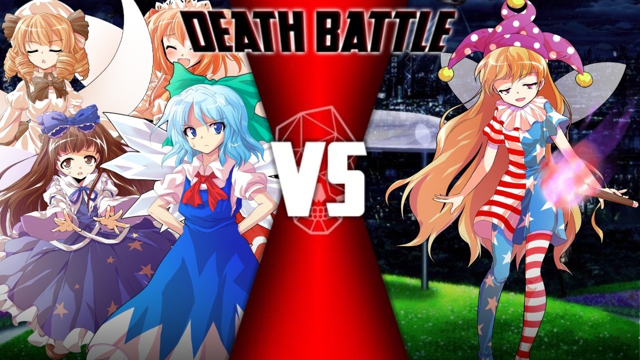 〖Touhou MUGEN〗Clownpiece против Sunny Milk, Luna Child, Star Sapphire и Cirno