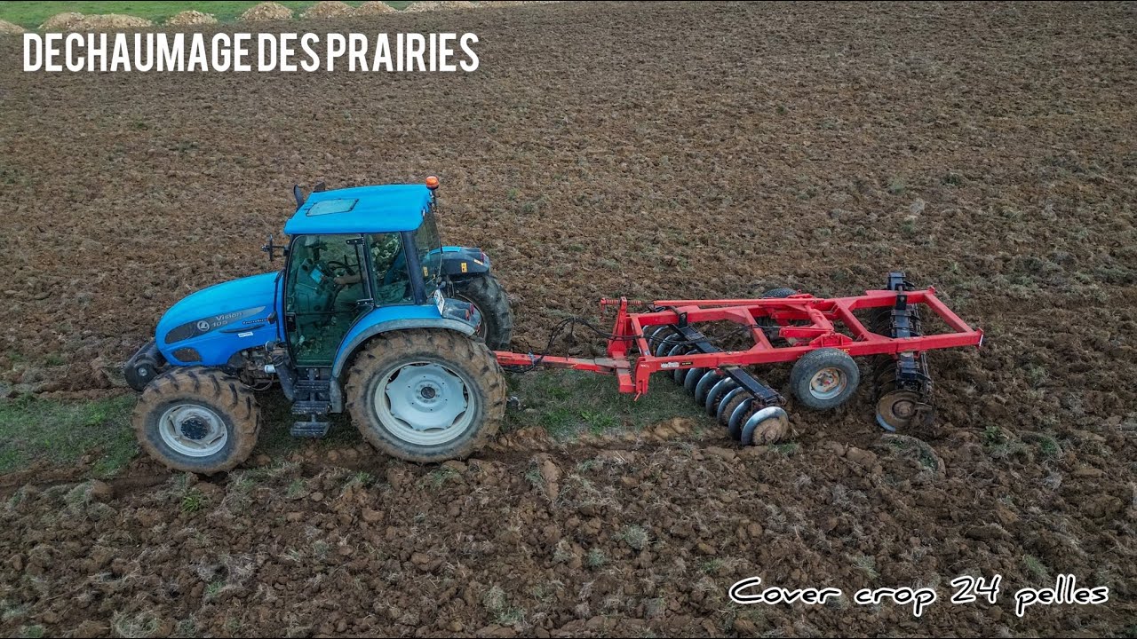 Préparation de semis d'automne au Crover Crop 24 Pelles Quivogne #AgriPassionFrance