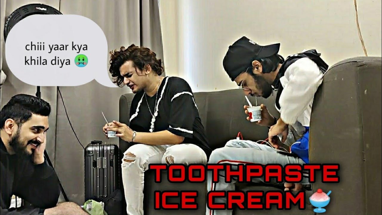 TOOTHPASTE ICE CREAM PRANK ON MY BEST FRIENDS🍧🤮 | *they puked*
