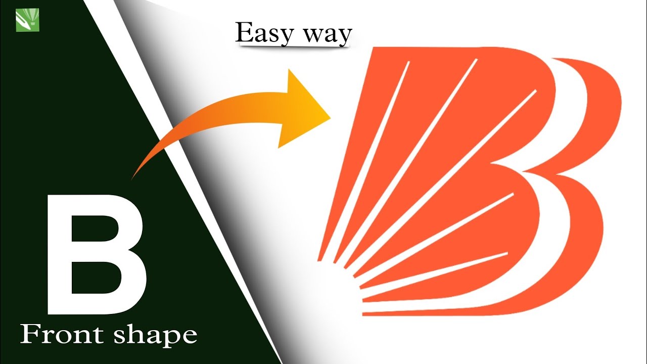 How to learn coreldraw bank of baroda logo simple Tutorial