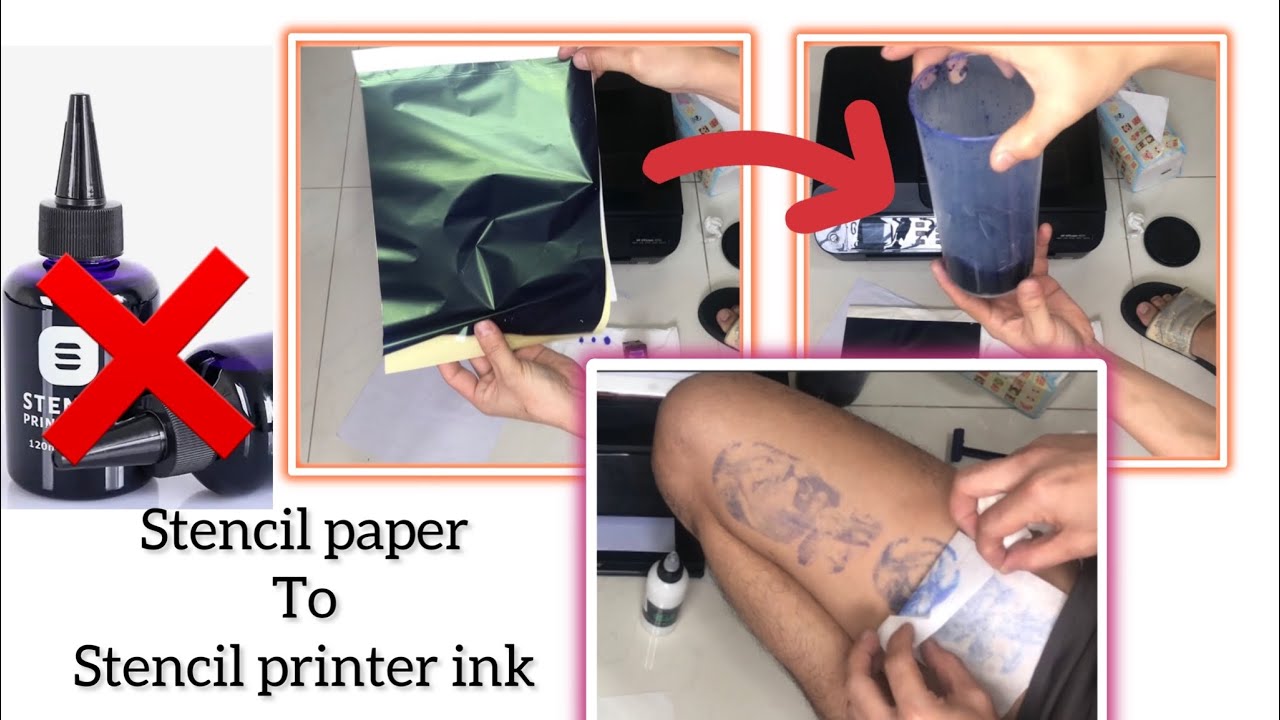 DIY, stencil printer ink, 1st in YouTube