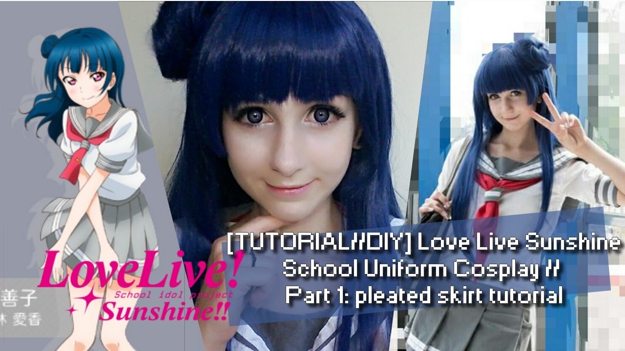 [TUTORIAL//DIY] Love Live Sunshine School Uniform Cosplay  // Part 1: Pleated Skirt Tutorial