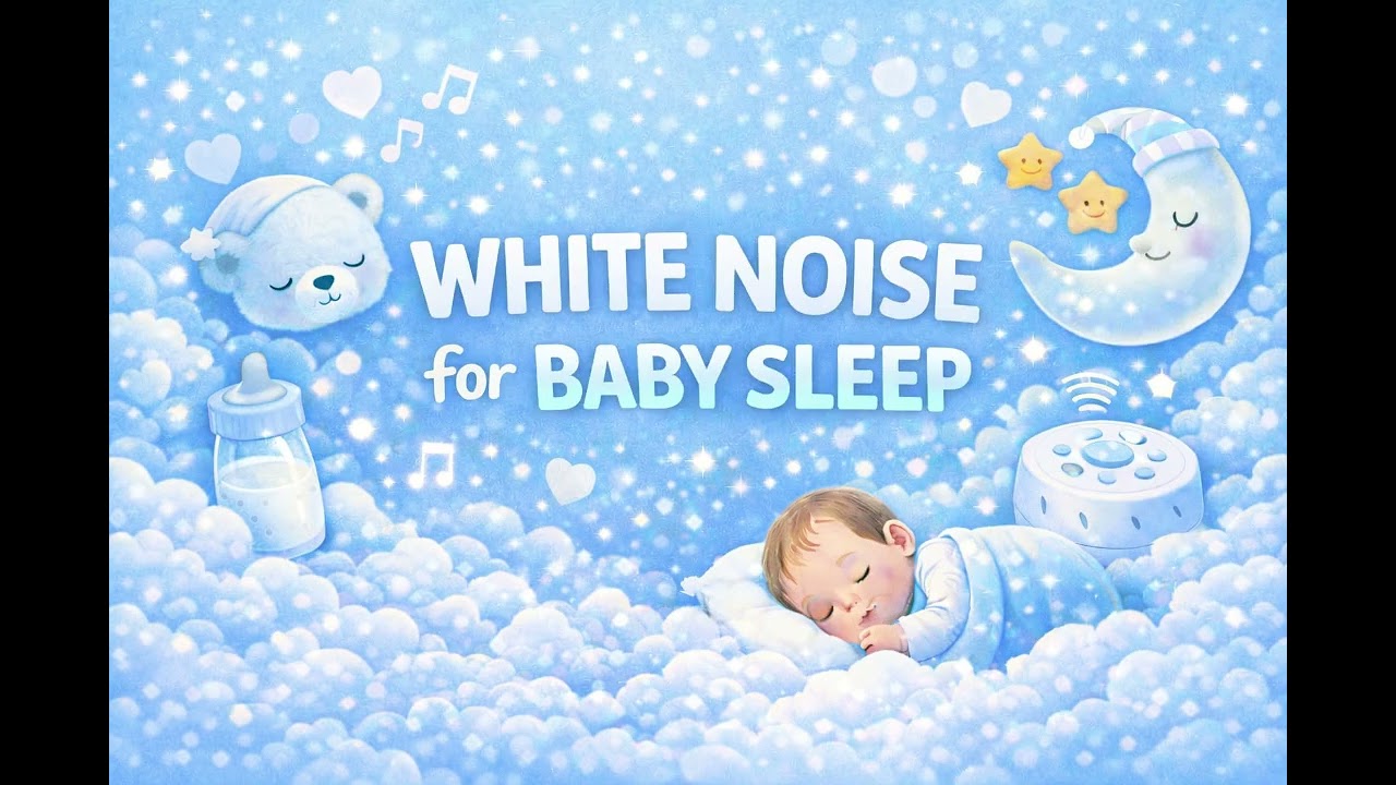Hair Dryer White Noise for Babies | Deep Sleep, Calm & Gas Relief (5 Hours)