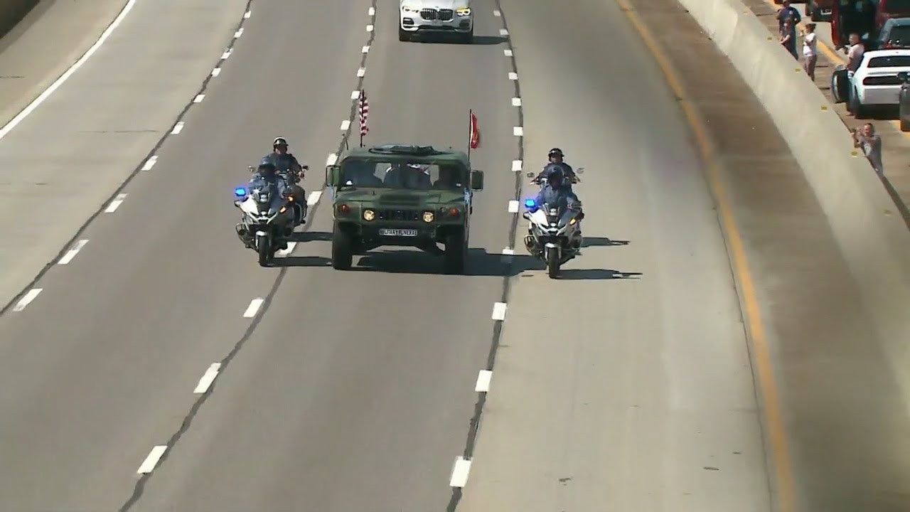Fallen Marine LCpl. Schmitz laid to rest at Jefferson Barracks following procession