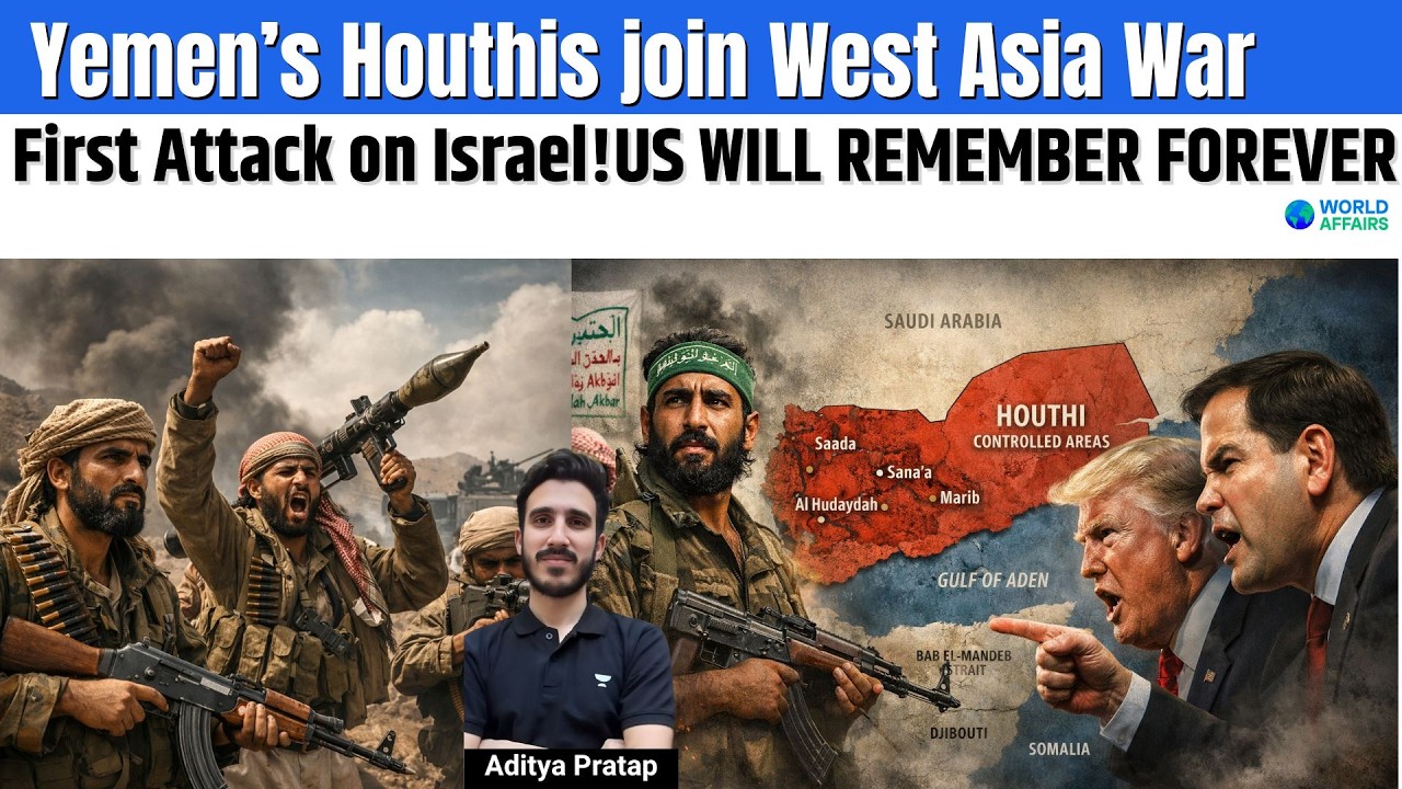 Houthis Attack Israel: Yemen Joins Iran War | Middle East War 2026