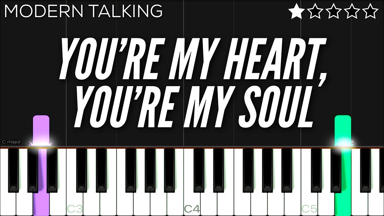 Modern Talking - You’re My Heart, You’re My Soul | EASY Piano Tutorial