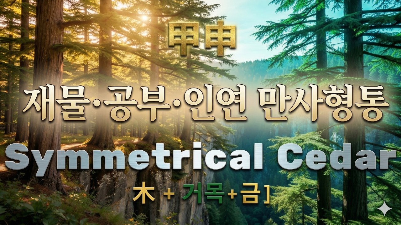 갑신일주 기회의 문을 여는 음악 ​[528Hz] 불안정한 재운을 황금 거목으로 만드는 법 | Symmetrical Cedar & Wealth Fixation