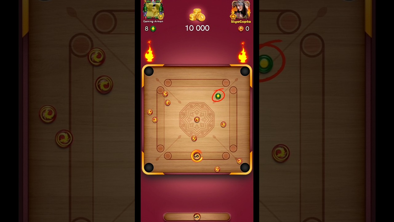 Carrom Pool: INSANE INDIRECT TRICK SHOTS 🔥 #shorts #carrom