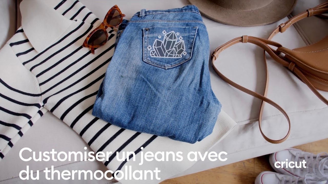 Customiser un jeans avec du thermocollant I Cricut France