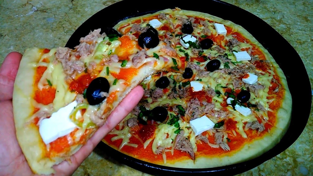 عجينة سحرية للبيتزا و المملحات بدون دلك ولا تعب pâte magique 😍 تحضر في دقائق و تجي قطنية و مقرمشة 😍