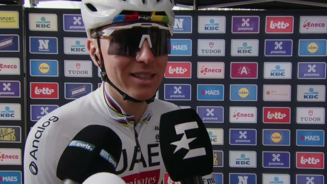 Tadej Pogačar - Interview at the start - Ronde van Vlaanderen 2026