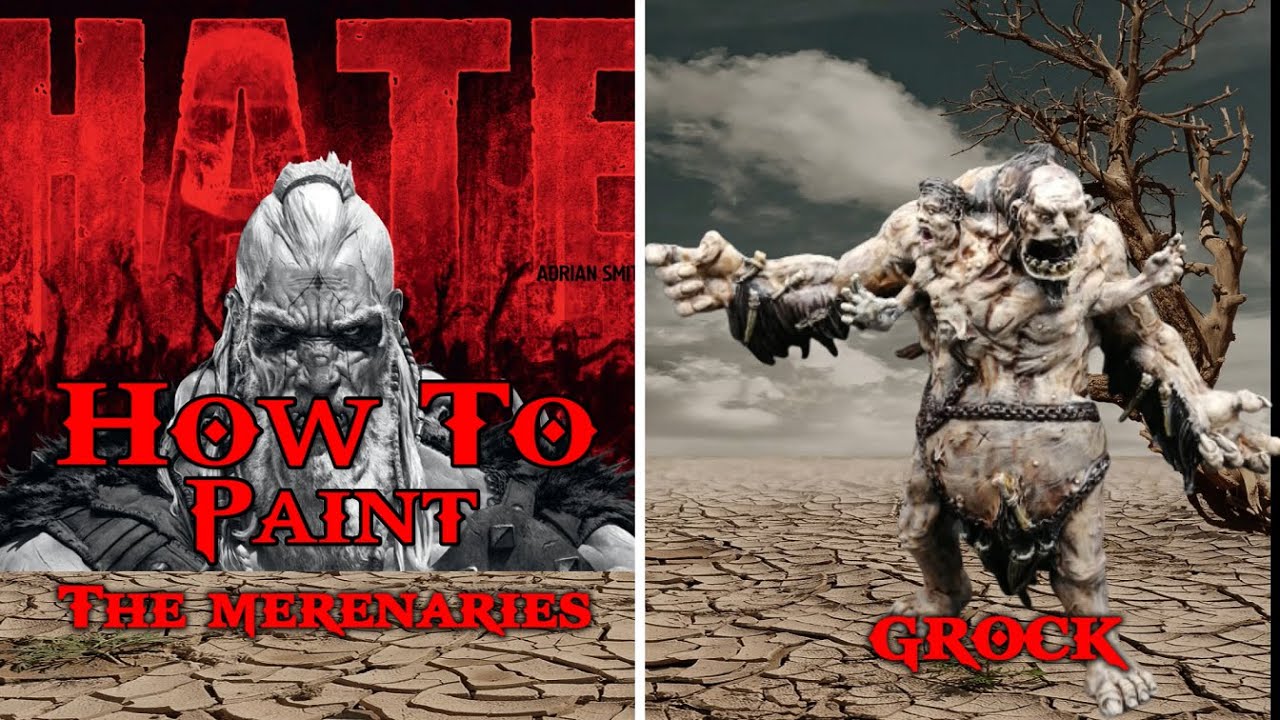 Painting HATE the board game Mercenaries - How to Speedpaint Grock