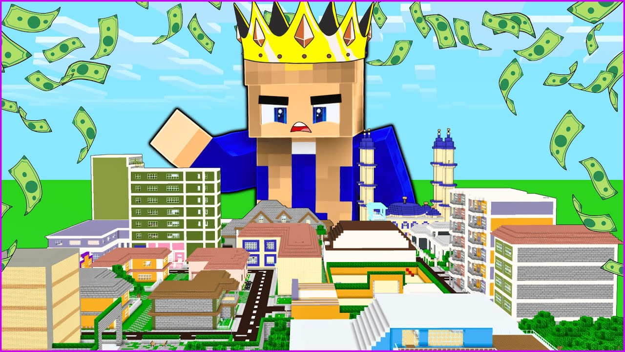 ALİ POLİS MİLYONER OLDU, T&Uuml;M ŞEHRİ SATIN ALDI! 😱 - Minecraft