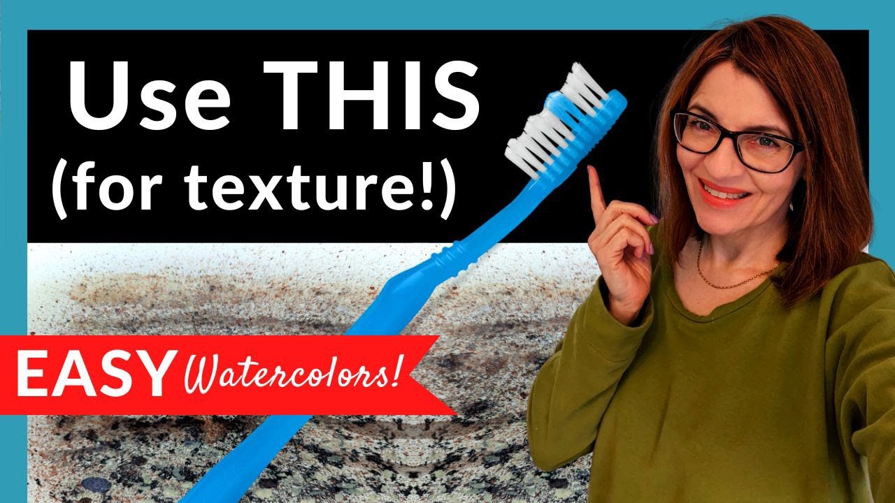 Brilliant Textured Watercolor Effect with THIS household item (FAST & EASY!)
