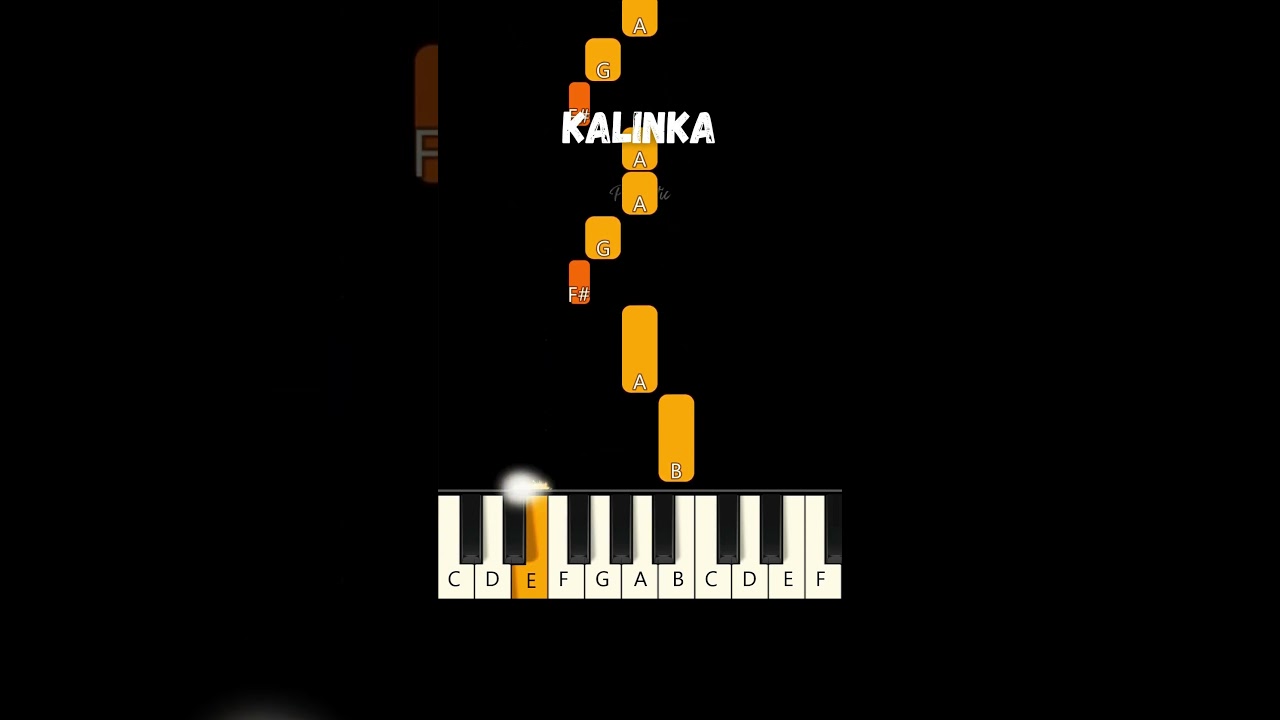 Kalinka 💃 Russian Folk Song 💃 EASY Beginner Piano Tutorial