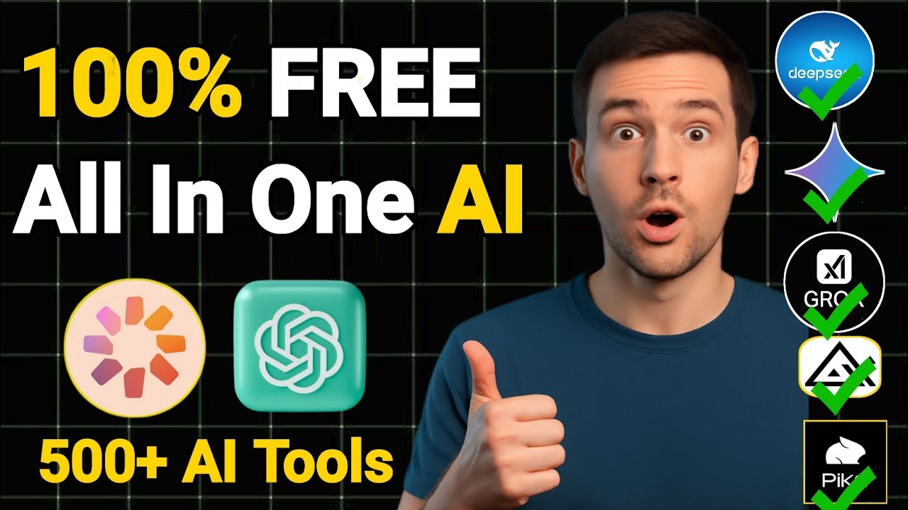 How To Use Free ChatGPT - Free 500 + AI Tools (Unlimited ChatGPT, Gemini, Pika)